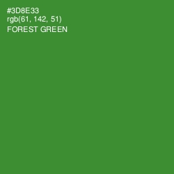 #3D8E33 - Forest Green Color Image
